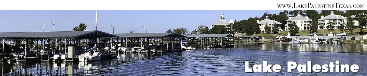 Welcome to Lake Palestine in East Texas, near Tyler and Dogwood City ... locale of fishing, boating, camping and more outdoor fun! Welcome to Lake Palestine in East Texas, near Tyler and Dogwood City ... locale of fishing, boating, camping and more outdoor fun!
